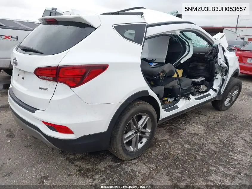 5NMZU3LB3JH053657 2018 Hyundai Santa Fe Sport 2.4L