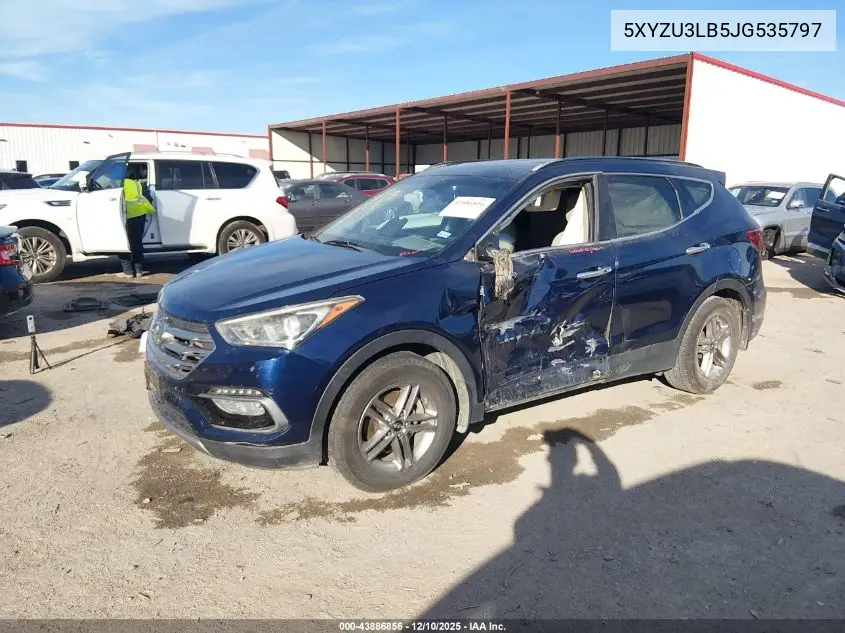 5XYZU3LB5JG535797 2018 Hyundai Santa Fe Sport 2.4L