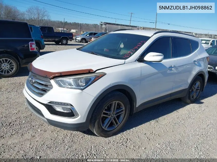 5NMZUDLB1JH098862 2018 Hyundai Santa Fe Sport 2.4L