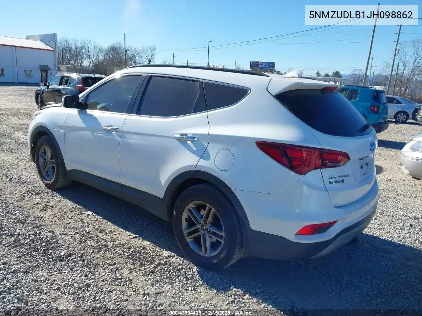 5NMZUDLB1JH098862 2018 Hyundai Santa Fe Sport 2.4L