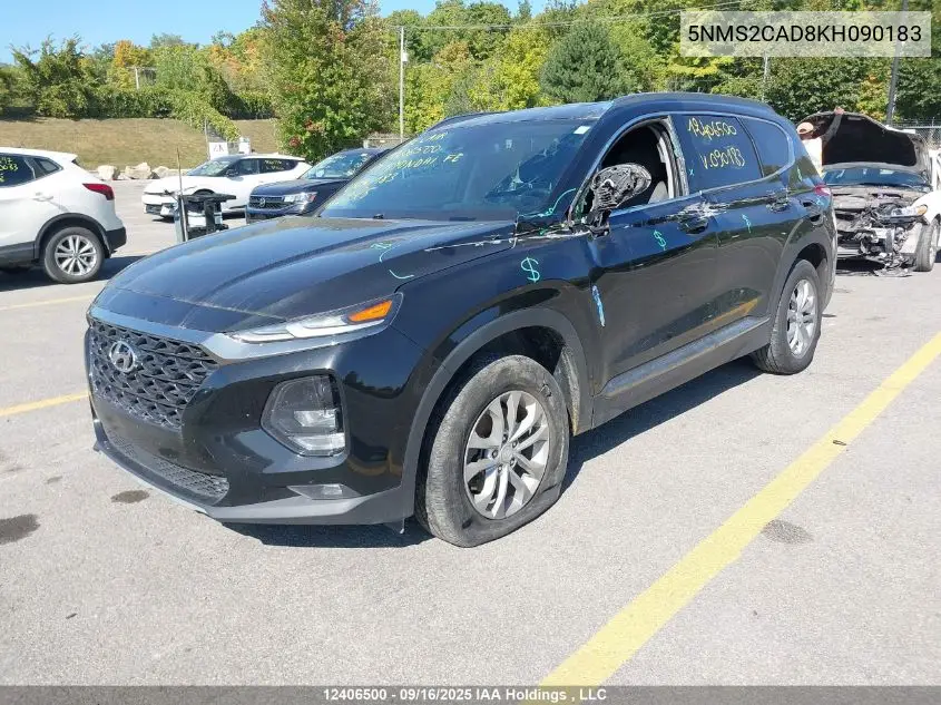 5NMS2CAD8KH090183 2019 Hyundai Santa Fe