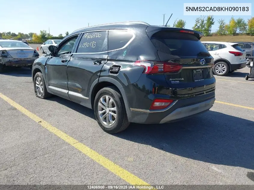 5NMS2CAD8KH090183 2019 Hyundai Santa Fe