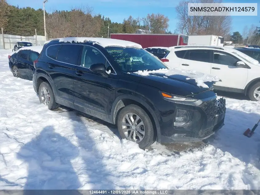 5NMS2CAD7KH124579 2019 Hyundai Santa Fe Se