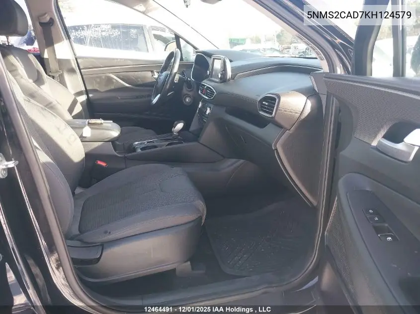 5NMS2CAD7KH124579 2019 Hyundai Santa Fe Se