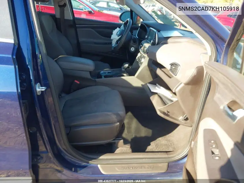 5NMS2CAD7KH105918 2019 Hyundai Santa Fe Se