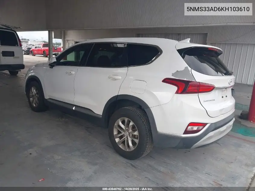 5NMS33AD6KH103610 2019 Hyundai Santa Fe Sel