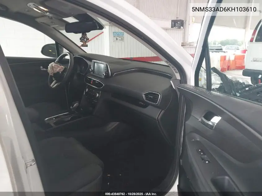 5NMS33AD6KH103610 2019 Hyundai Santa Fe Sel