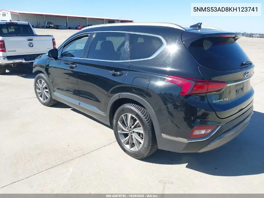 5NMS53AD8KH123741 2019 Hyundai Santa Fe Limited