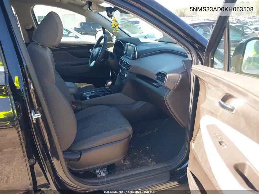 5NMS33AD0KH063508 2019 Hyundai Santa Fe Sel