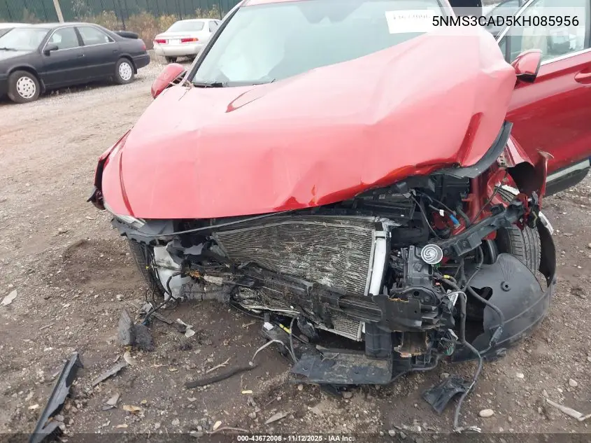 5NMS3CAD5KH085956 2019 Hyundai Santa Fe Sel