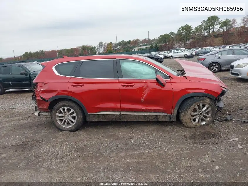 5NMS3CAD5KH085956 2019 Hyundai Santa Fe Sel