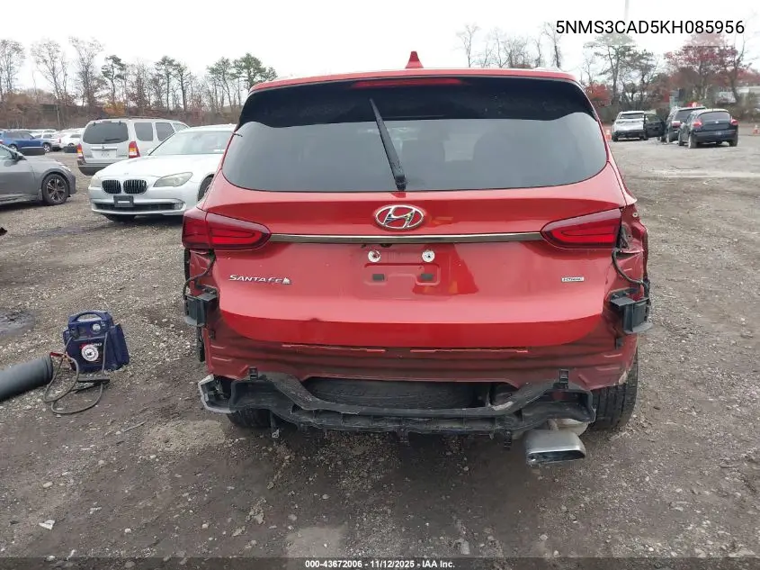5NMS3CAD5KH085956 2019 Hyundai Santa Fe Sel