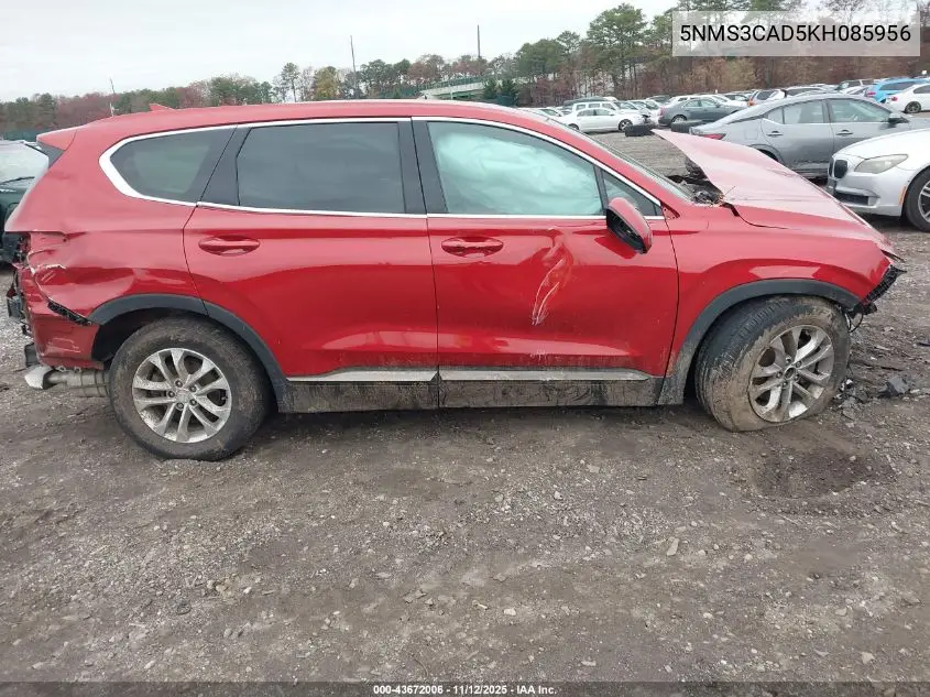 5NMS3CAD5KH085956 2019 Hyundai Santa Fe Sel
