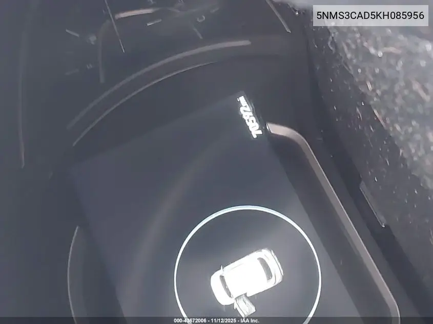 5NMS3CAD5KH085956 2019 Hyundai Santa Fe Sel