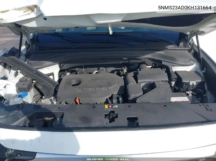 5NMS23AD0KH131664 2019 Hyundai Santa Fe Se