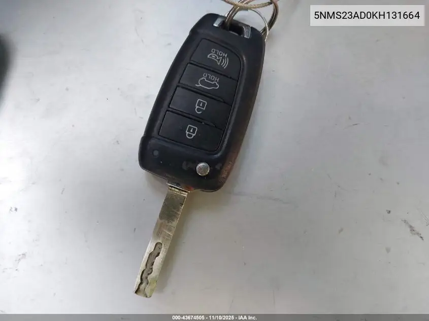 5NMS23AD0KH131664 2019 Hyundai Santa Fe Se