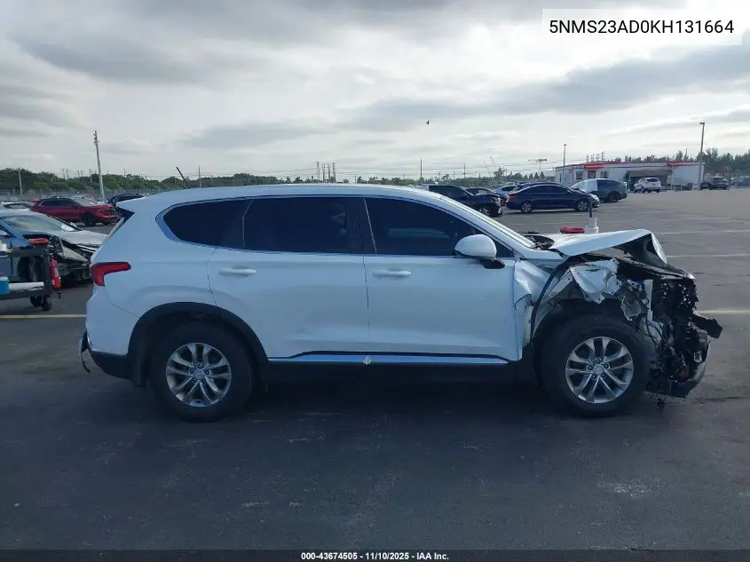 5NMS23AD0KH131664 2019 Hyundai Santa Fe Se