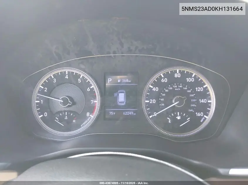 5NMS23AD0KH131664 2019 Hyundai Santa Fe Se
