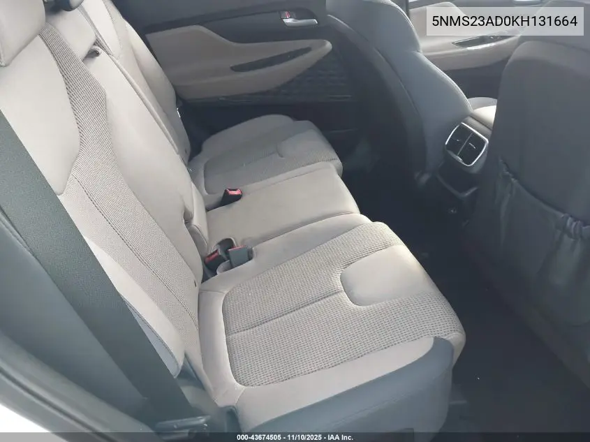 5NMS23AD0KH131664 2019 Hyundai Santa Fe Se