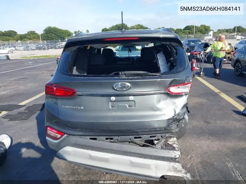 5NMS23AD6KH084141 2019 Hyundai Santa Fe Se