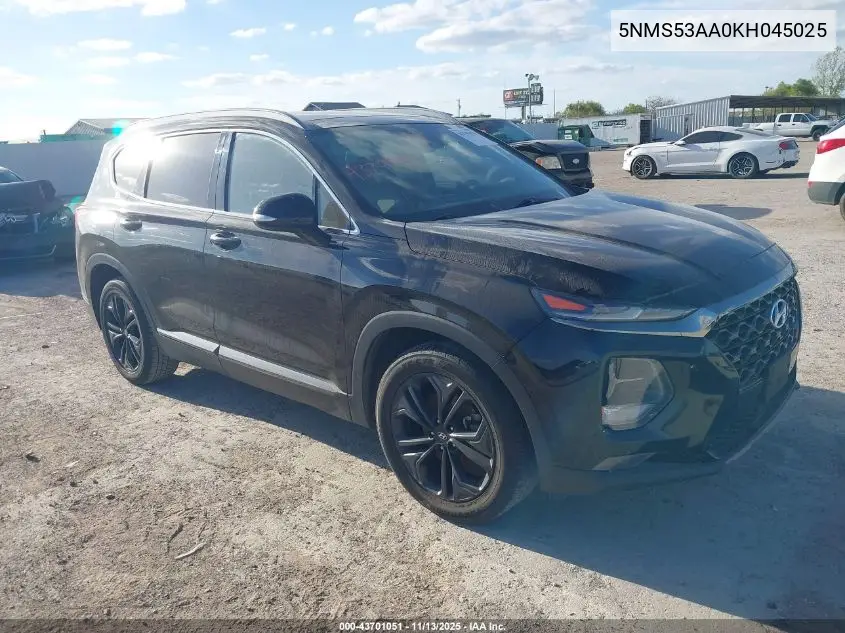 5NMS53AA0KH045025 2019 Hyundai Santa Fe Limited 2.0T