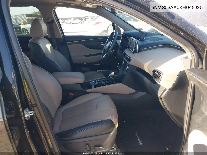 5NMS53AA0KH045025 2019 Hyundai Santa Fe Limited 2.0T