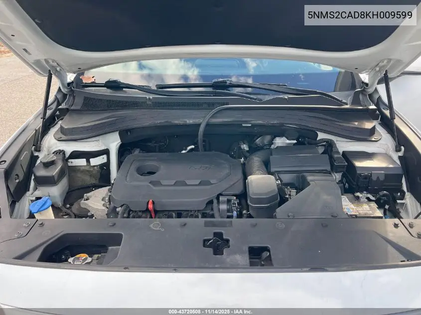 5NMS2CAD8KH009599 2019 Hyundai Santa Fe Se