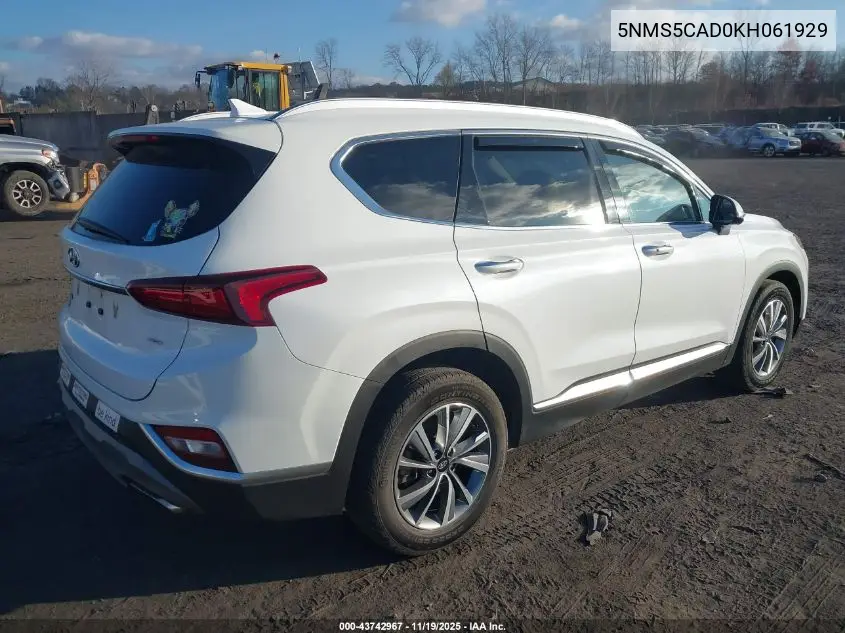 5NMS5CAD0KH061929 2019 Hyundai Santa Fe Ultimate