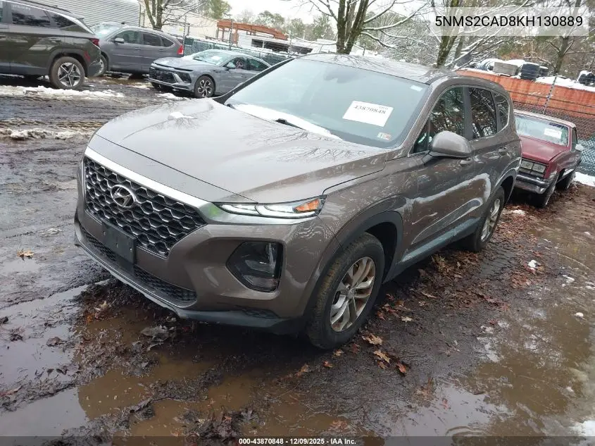 5NMS2CAD8KH130889 2019 Hyundai Santa Fe Se