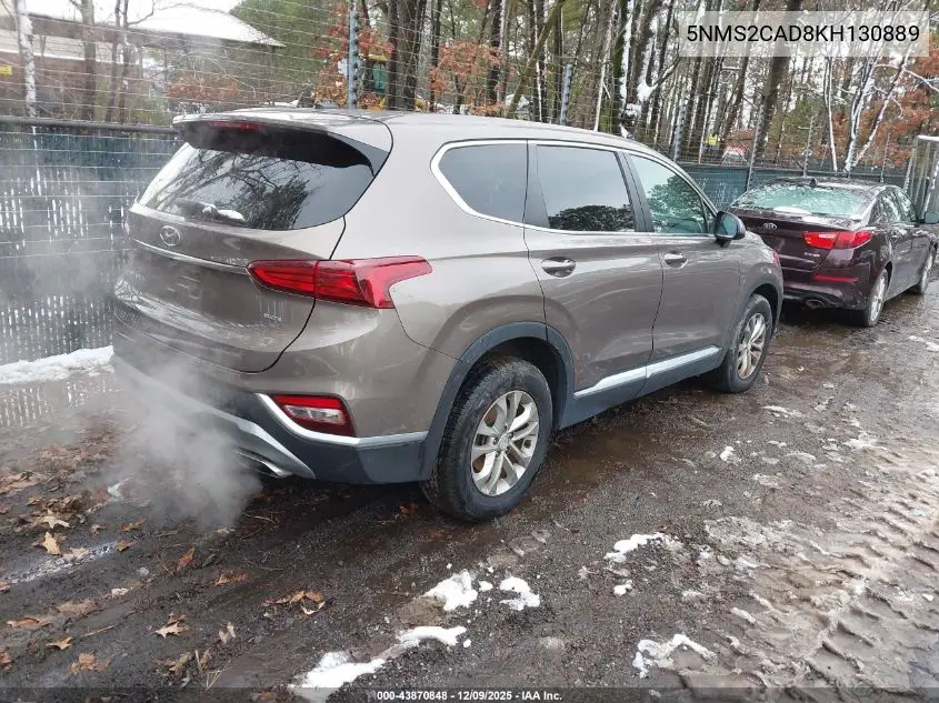5NMS2CAD8KH130889 2019 Hyundai Santa Fe Se