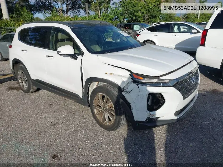 5NMS53AD2LH208995 2020 Hyundai Santa Fe Limited