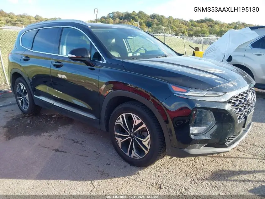 5NMS53AAXLH195130 2020 Hyundai Santa Fe Limited 2.0T