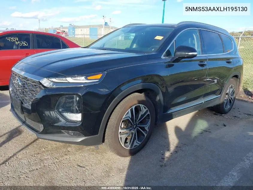 5NMS53AAXLH195130 2020 Hyundai Santa Fe Limited 2.0T