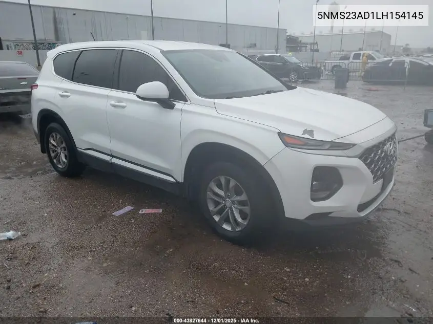 5NMS23AD1LH154145 2020 Hyundai Santa Fe Se