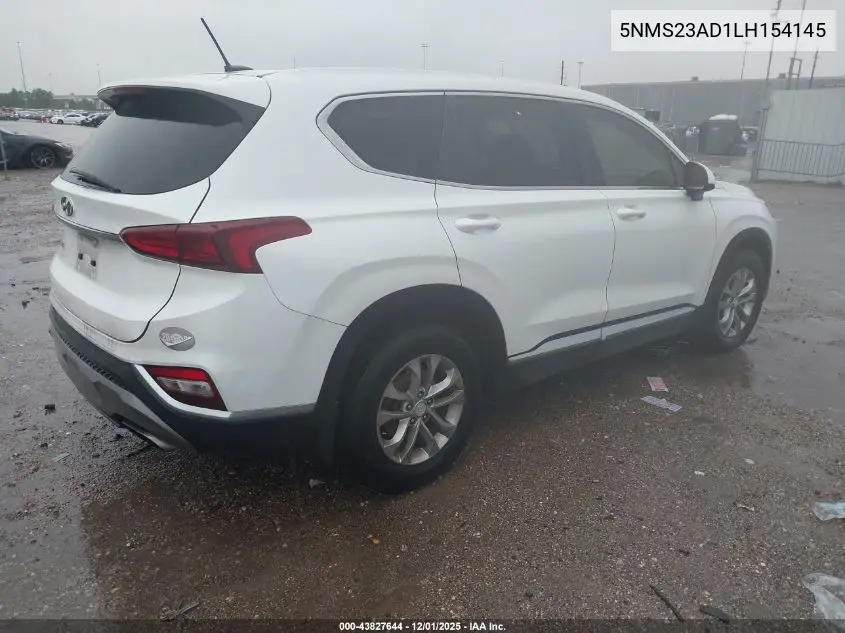 5NMS23AD1LH154145 2020 Hyundai Santa Fe Se