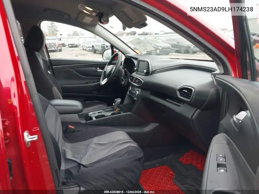 5NMS23AD9LH174238 2020 Hyundai Santa Fe Se