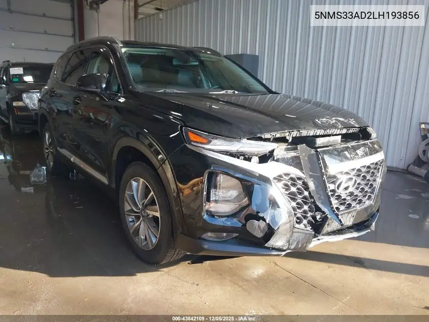 5NMS33AD2LH193856 2020 Hyundai Santa Fe Sel