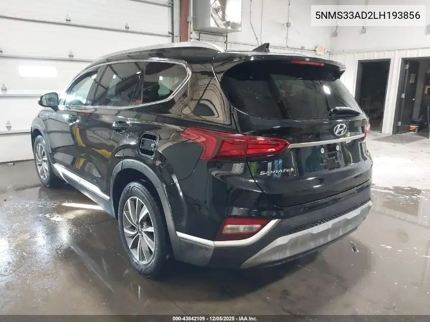 5NMS33AD2LH193856 2020 Hyundai Santa Fe Sel