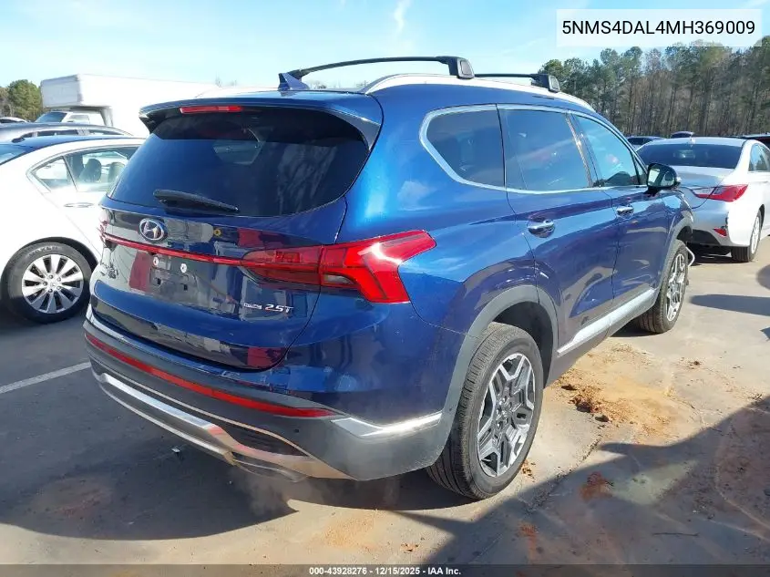 5NMS4DAL4MH369009 2021 Hyundai Santa Fe Limited