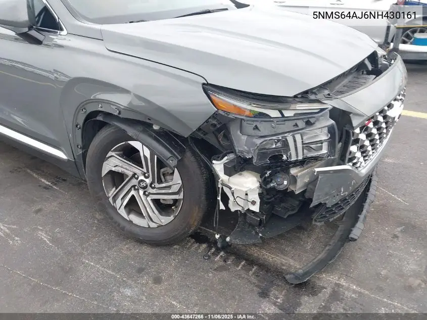 5NMS64AJ6NH430161 2022 Hyundai Santa Fe Sel