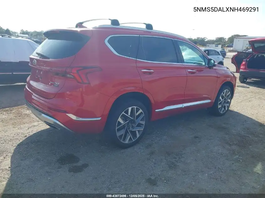 5NMS5DALXNH469291 2022 Hyundai Santa Fe Calligraphy