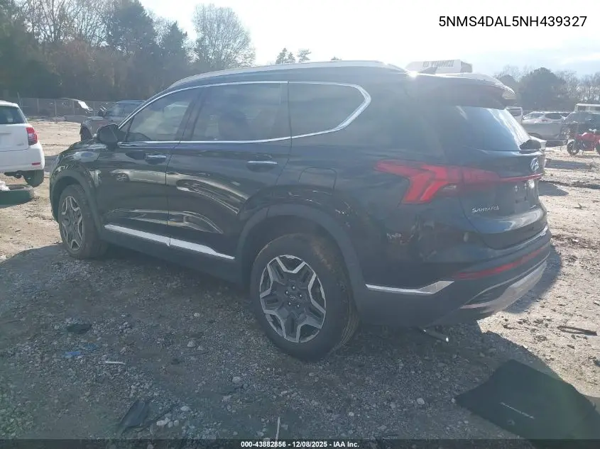 5NMS4DAL5NH439327 2022 Hyundai Santa Fe Limited