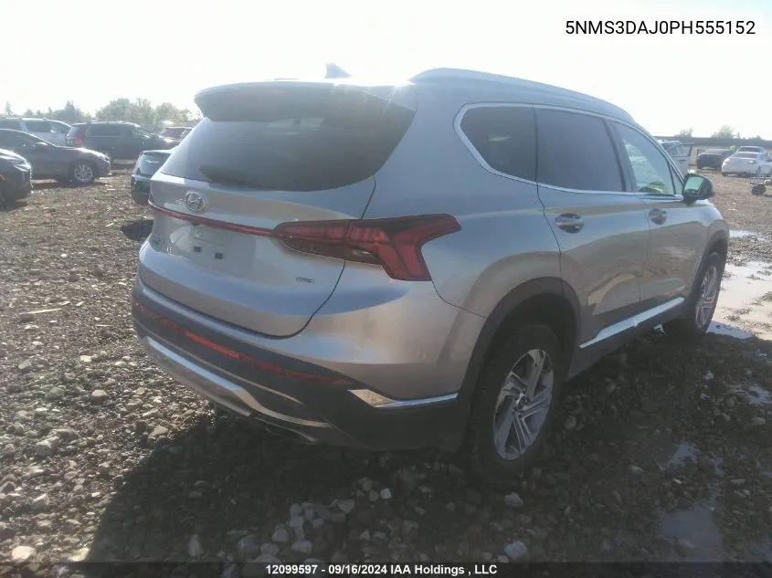 2023 Hyundai Santa Fe Preferred Awd VIN: 5NMS3DAJ0PH555152 Lot: 12099597