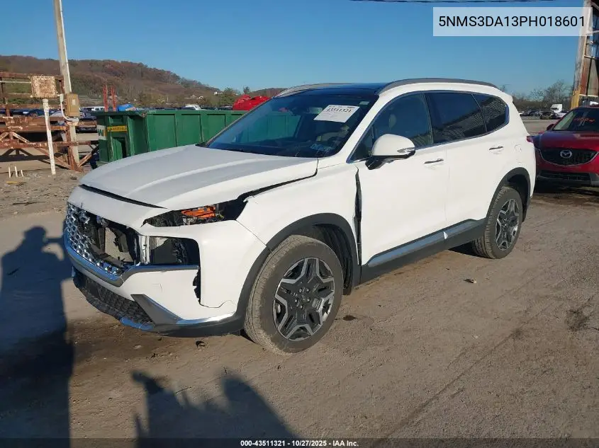 5NMS3DA13PH018601 2023 Hyundai Santa Fe Hybrid Sel Premium