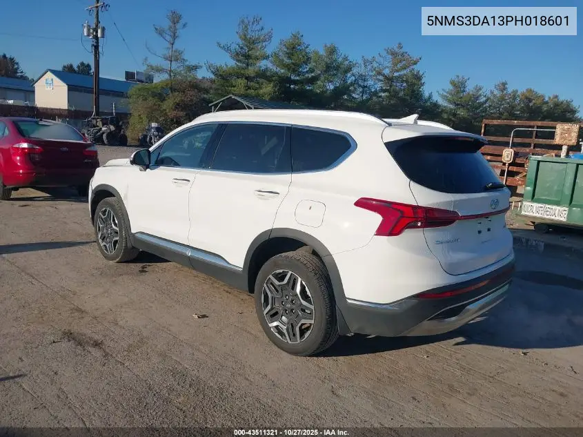 5NMS3DA13PH018601 2023 Hyundai Santa Fe Hybrid Sel Premium