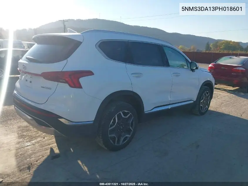 5NMS3DA13PH018601 2023 Hyundai Santa Fe Hybrid Sel Premium