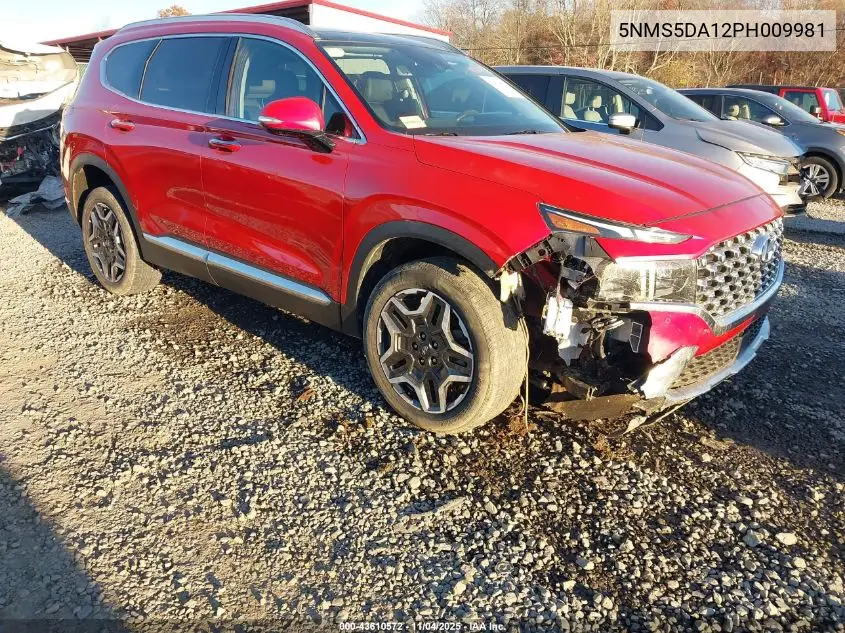 5NMS5DA12PH009981 2023 Hyundai Santa Fe Hybrid Limited