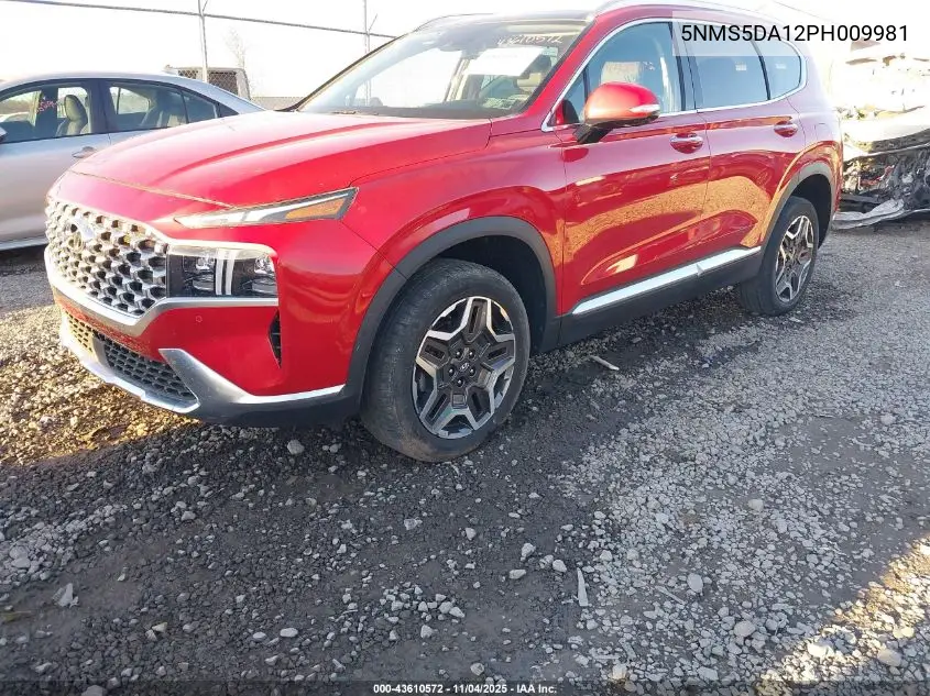 5NMS5DA12PH009981 2023 Hyundai Santa Fe Hybrid Limited