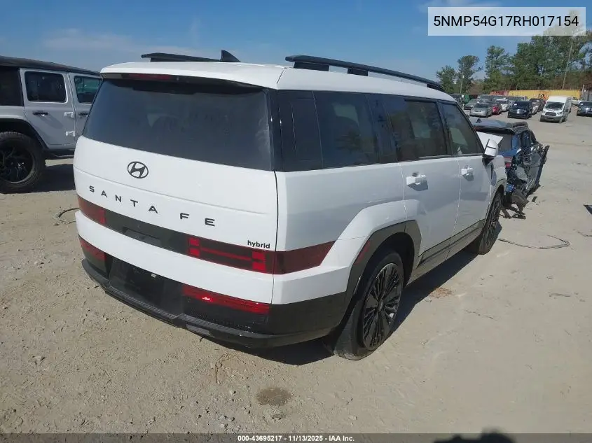 5NMP54G17RH017154 2024 Hyundai Santa Fe Hybrid Calligraphy