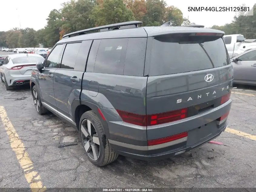 5NMP44GL2SH129581 2025 Hyundai Santa Fe Limited